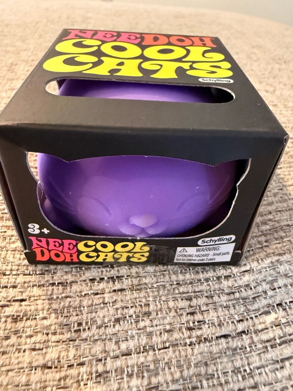 NeeDoh Cool Cats Purple Squishy Fidget Stress Toy Rare Nee Doh Authentic